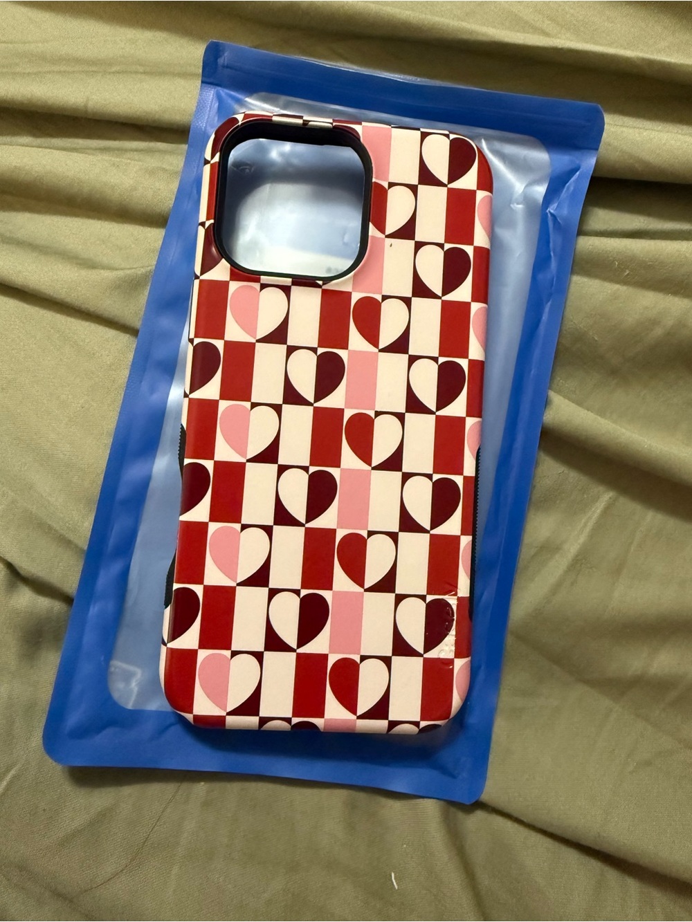 Casely Pink and Red Heart Phone Case